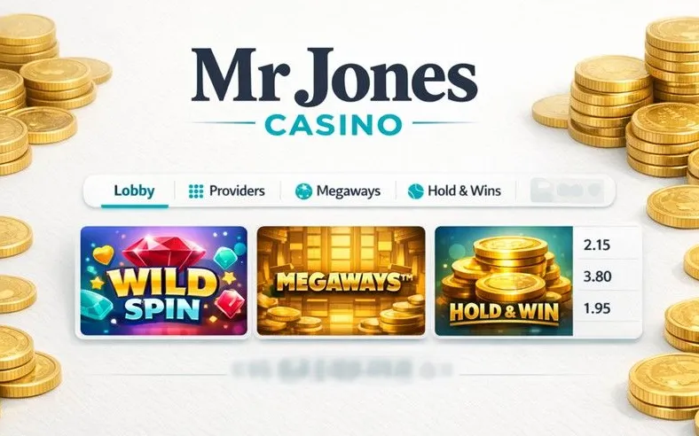 Mr Jones Casino bonus offers hero banner